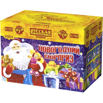 Новогодний сюрприз New Батарея салютов купить в Калуге | kaluga.salutsklad.ru