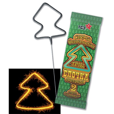 Елочка Бенгальские огни фигурные купить в Калуге | kaluga.salutsklad.ru