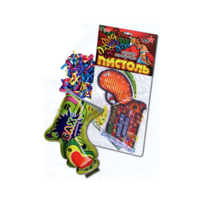 Пистоль Надувная хлопушка купить в Калуге | kaluga.salutsklad.ru